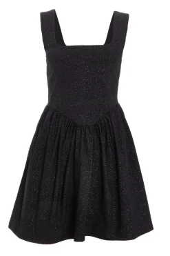 Quiz Going Out>Black Glitter Skater Dress
