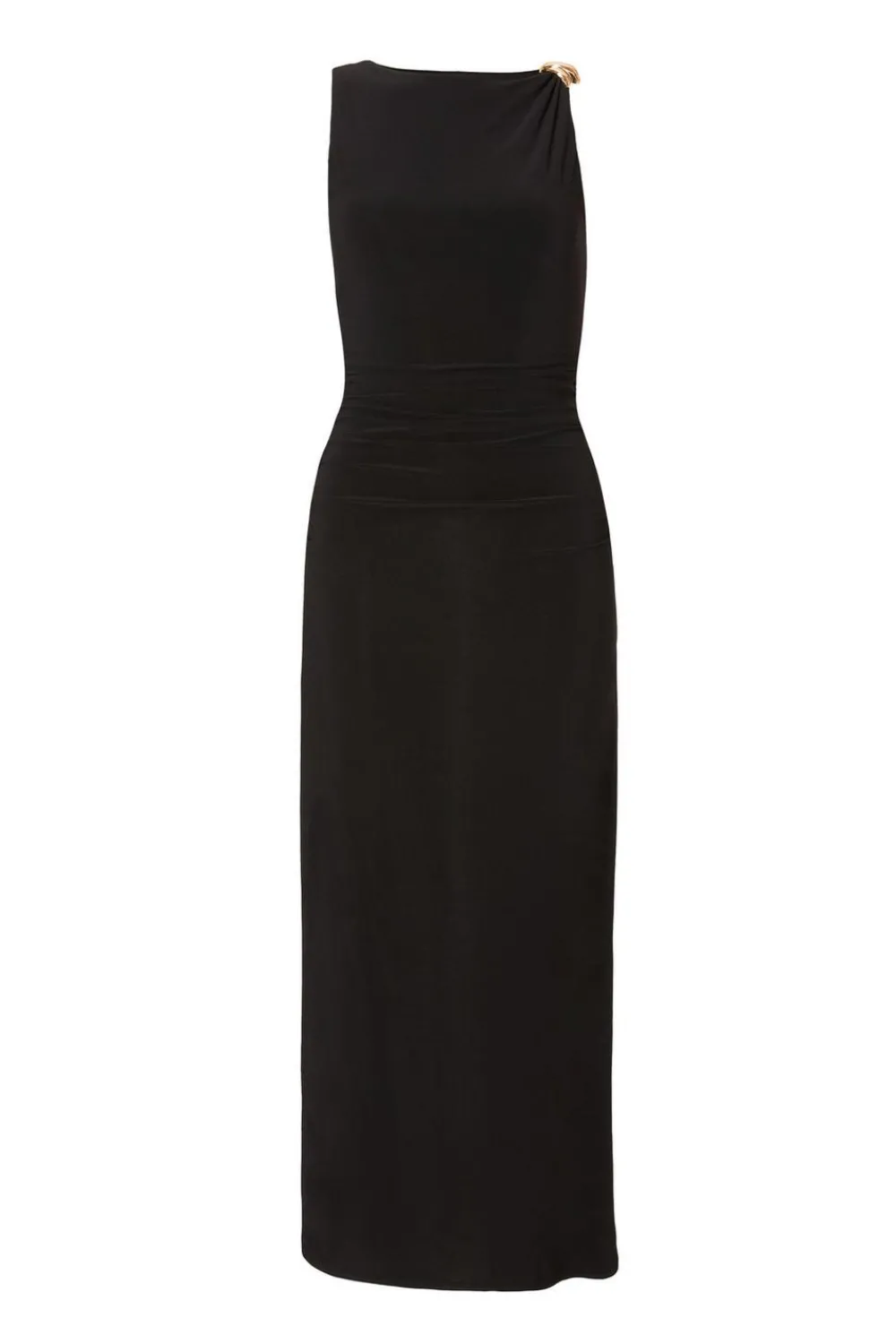 Quiz Day At The Races|Christening Guest>Gold Buckle Midaxi Dress