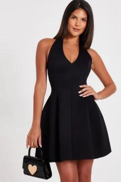 Quiz Christening Guest|Dresses>Halter Neck Skater Dress