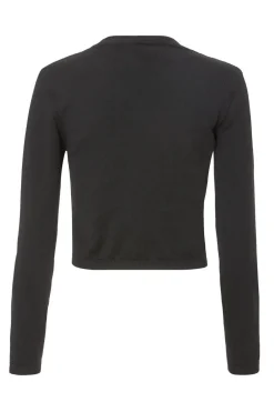 Quiz Workwear|Schoolwear>Black Knit Cropped Jumper