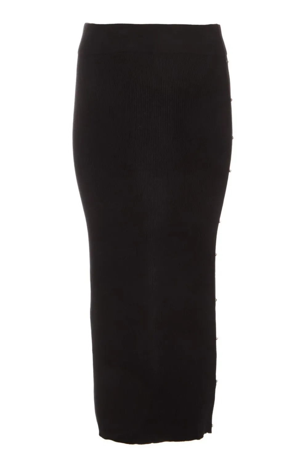 Quiz Skirts|Co-Ords>Black Knit Diamante Midi Skirt