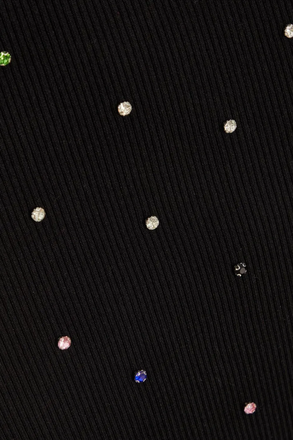 Quiz Skirts|Co-Ords>Black Knit Diamante Midi Skirt