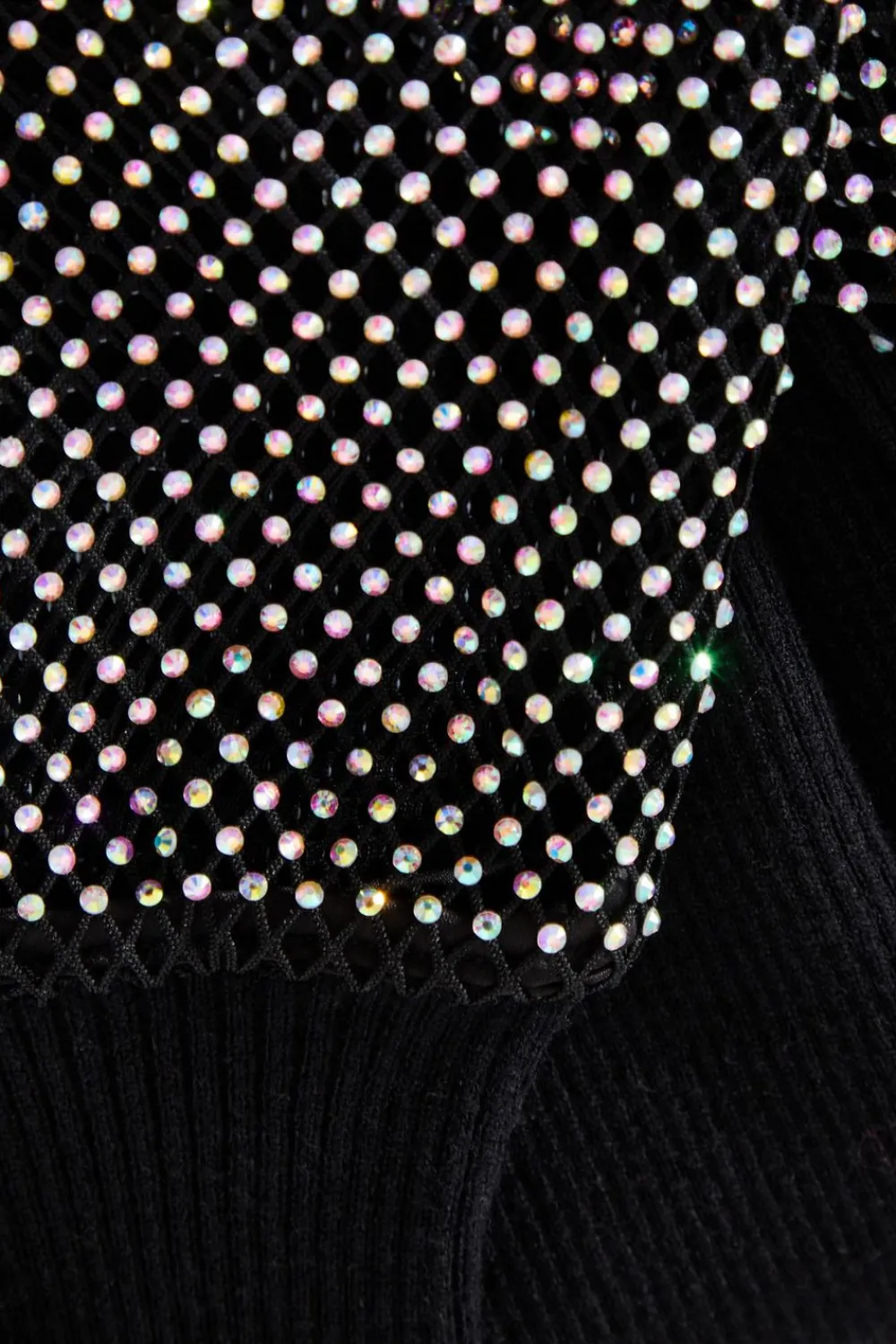 Quiz Knitwear|Jumpers>Knit Diamante Sleeve Jumper