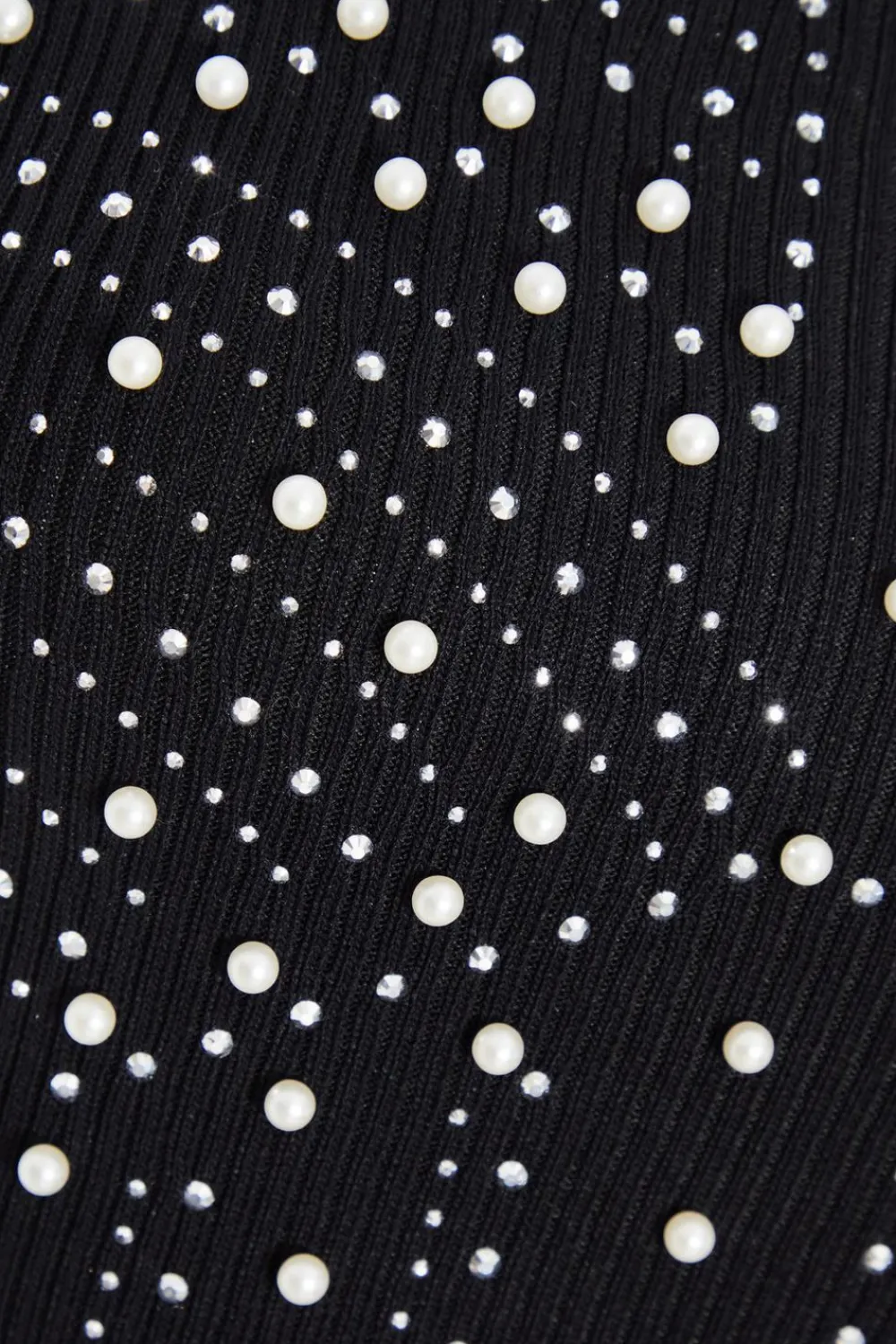 Quiz Going Out Tops|Day Tops>Knit Embellished Crop Top