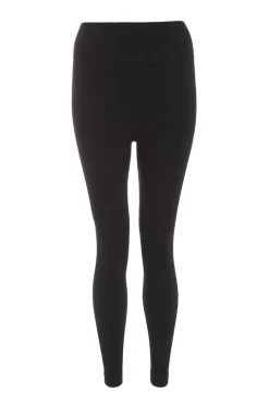 Quiz Leggings|Knitwear>Black Knit Ribbed Leggings
