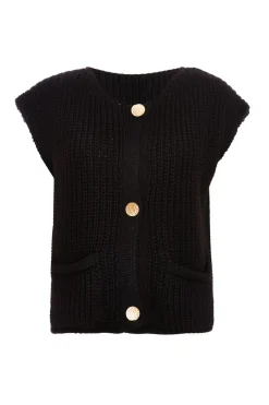 Quiz Knitwear|Casual Clothing>Knit Sleeveless Cardigan