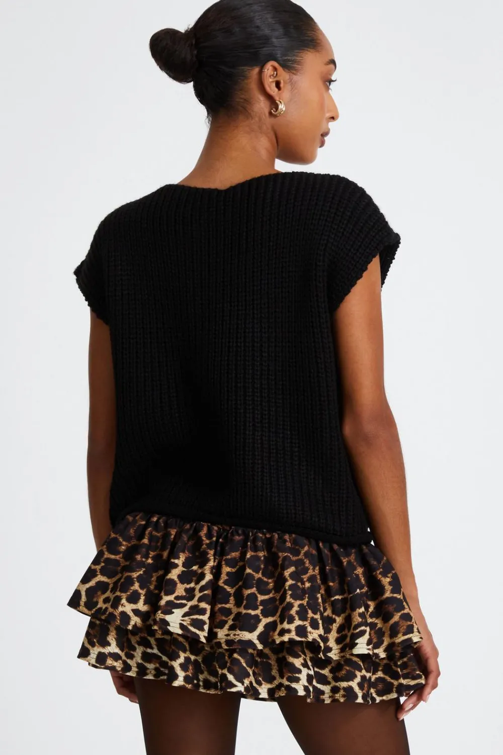 Quiz Knitwear|Casual Clothing>Knit Sleeveless Cardigan