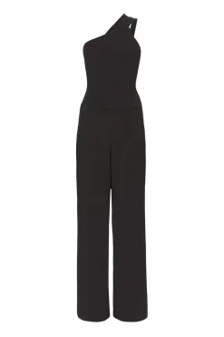 Quiz Occasion Jumpsuits|Going Out Jumpsuits>Black Knot Detail Jumpsuit