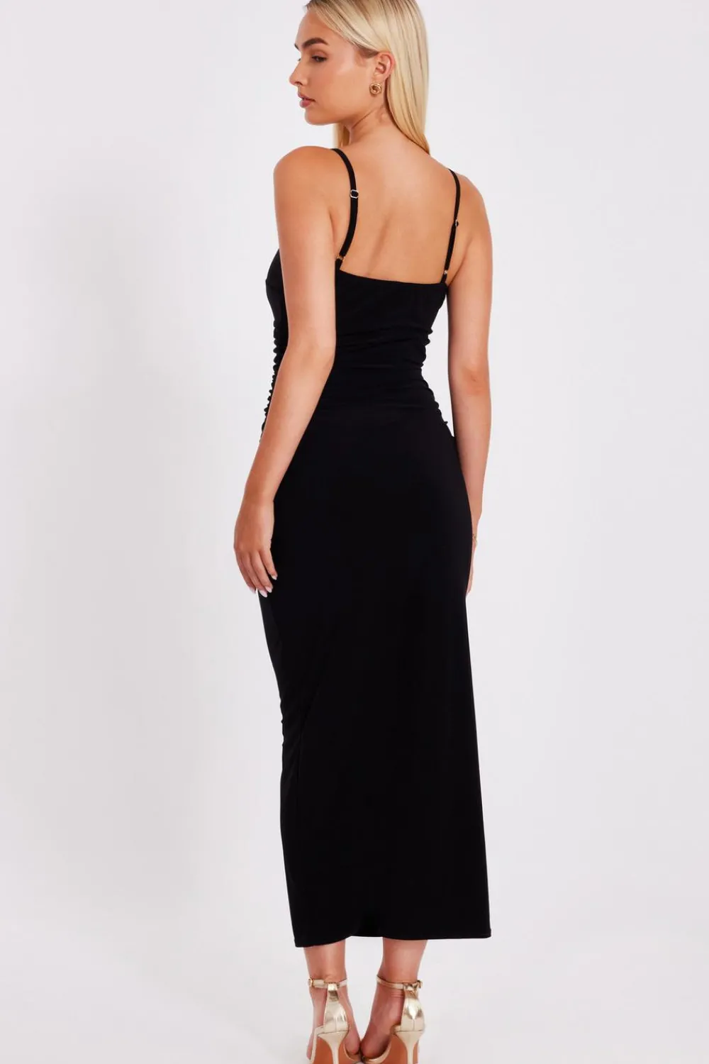 Quiz Going Out|Dresses>Knot Detail Midaxi Dress
