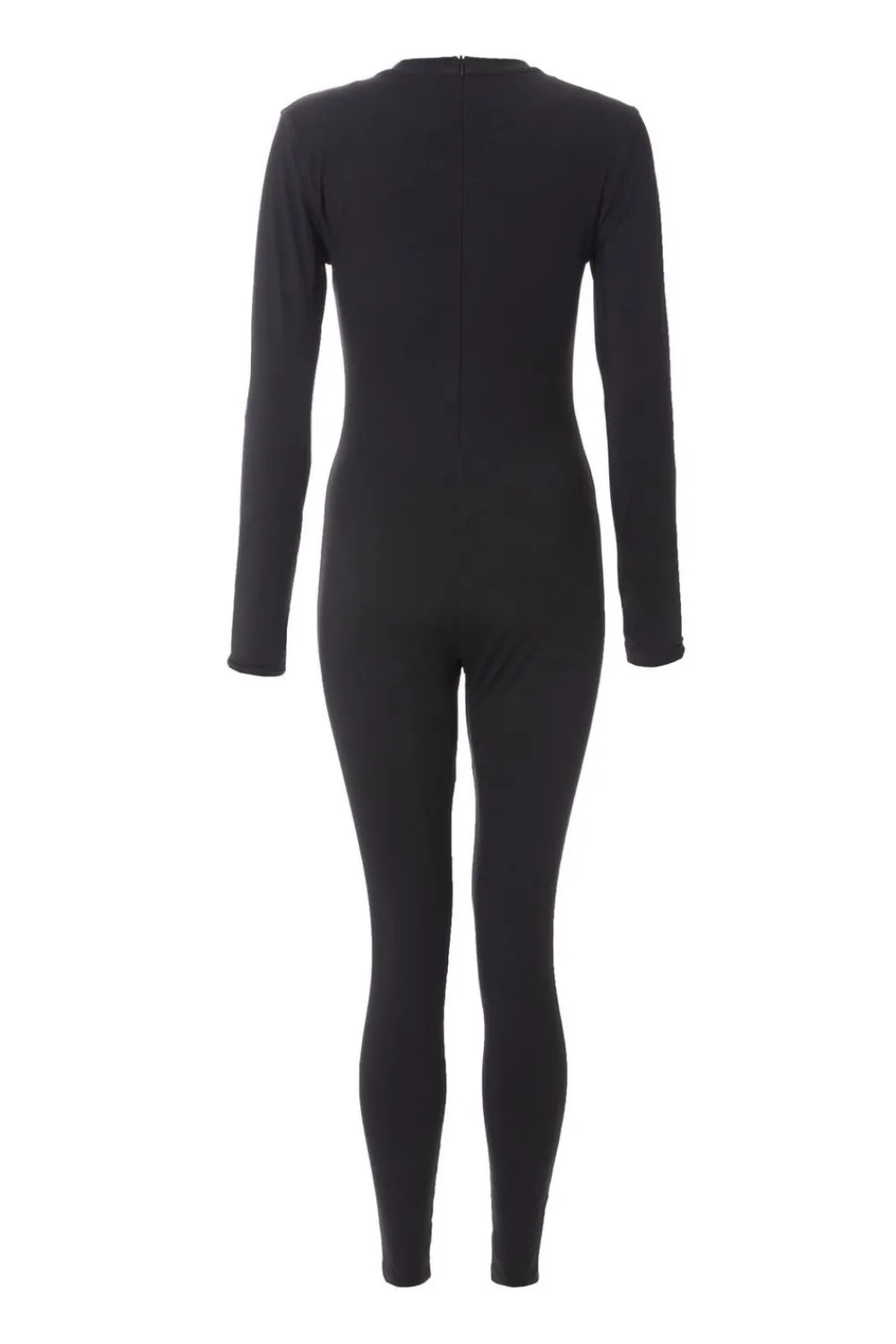 Quiz Black Jumpsuits|Modest>Black Long Sleeve Unitard