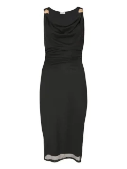 Quiz Christening Guest|Dresses>Mesh Buckle Detail Midi Dress