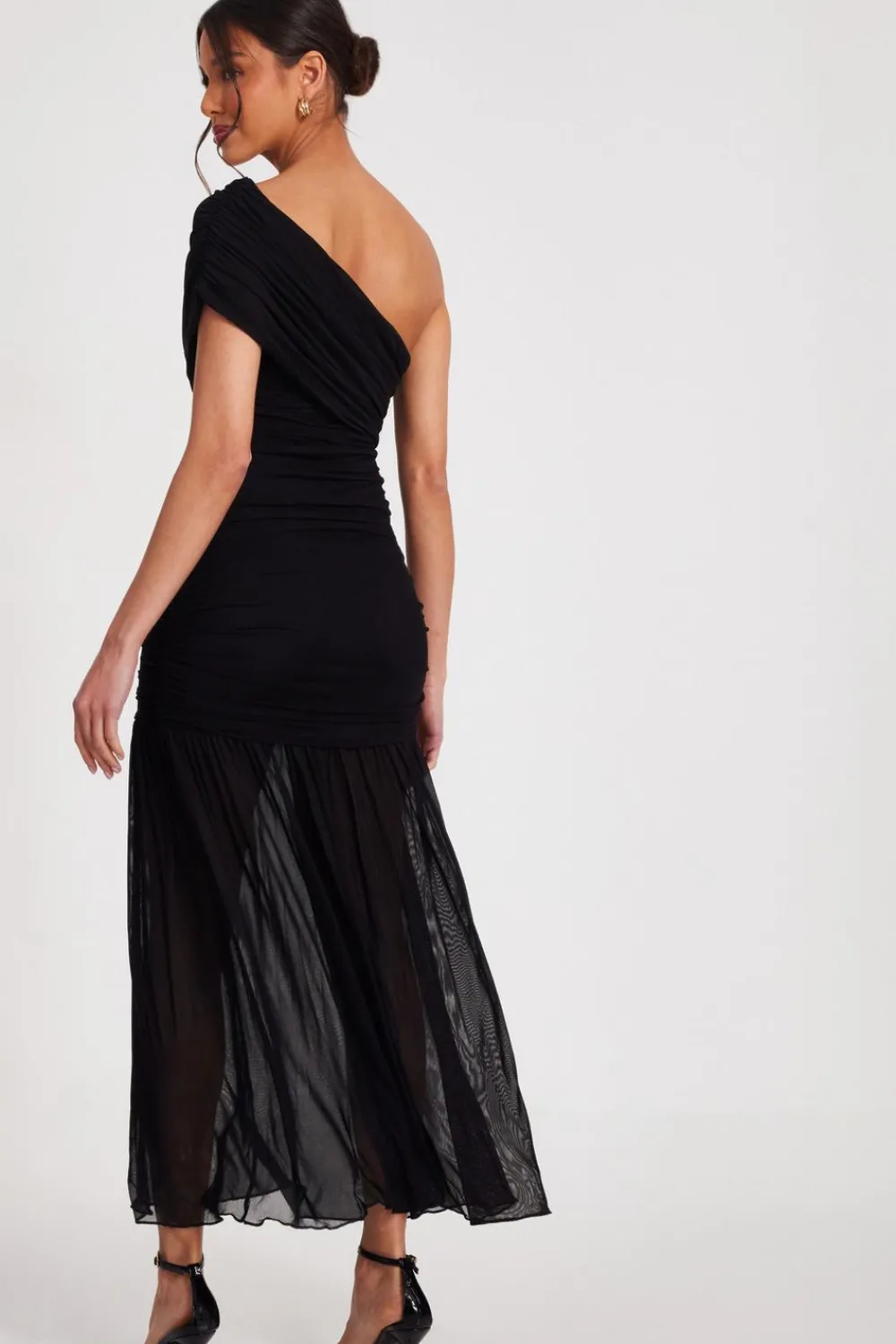 Quiz Prom Dresses|Prom & Ball>Black Mesh Drop Waist Midaxi Dress