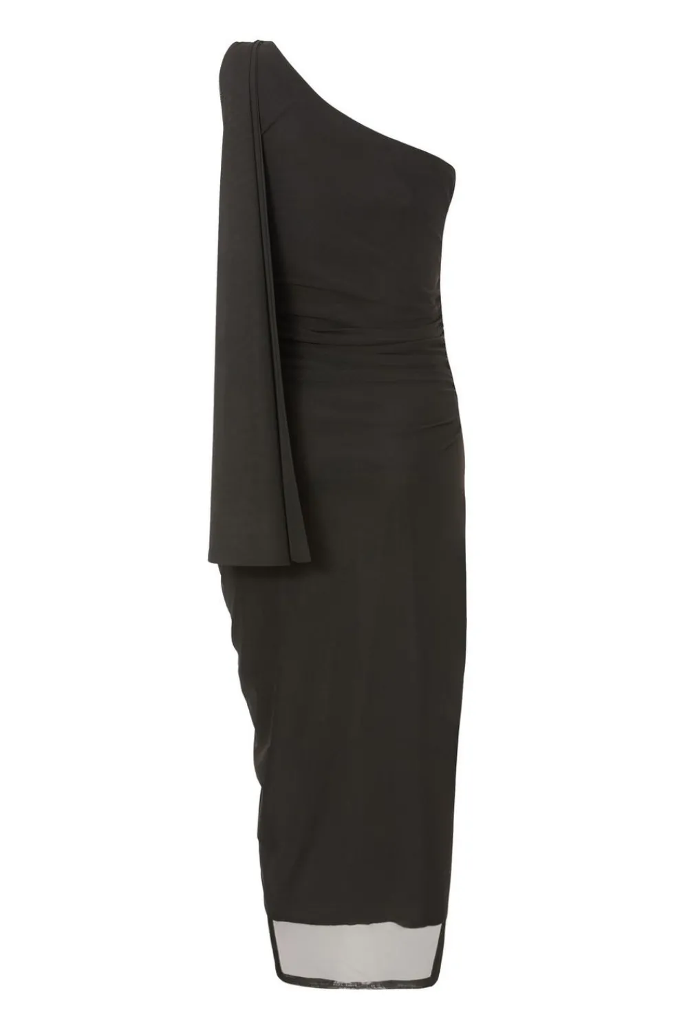Quiz Going Out|Dresses>Mesh One Shoulder Midi Dress