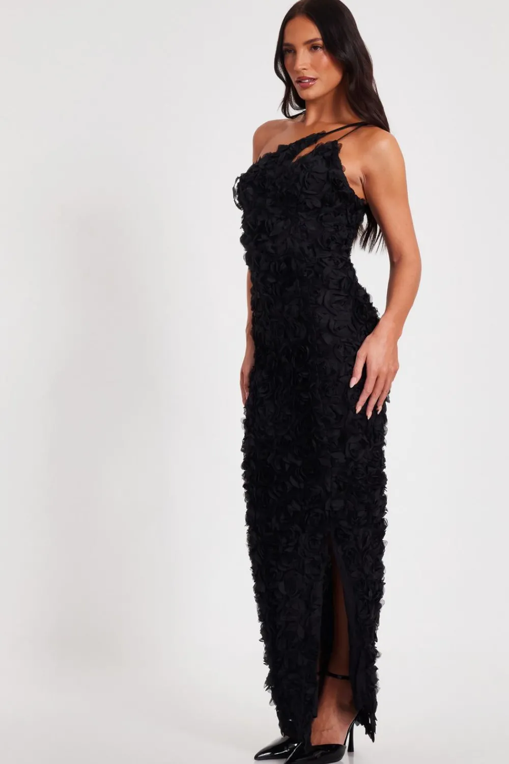 Quiz Prom Dresses|Prom & Ball>One Shoulder Floral Maxi Dress