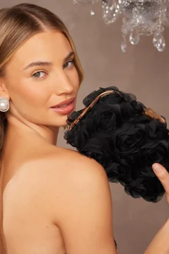 Quiz Wedding Accessories|Bags>Organza Rose Box Bag