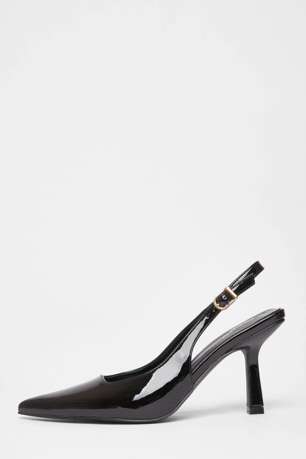 Quiz Occasion Shoes|Heels>Patent Sling Back Court Heels