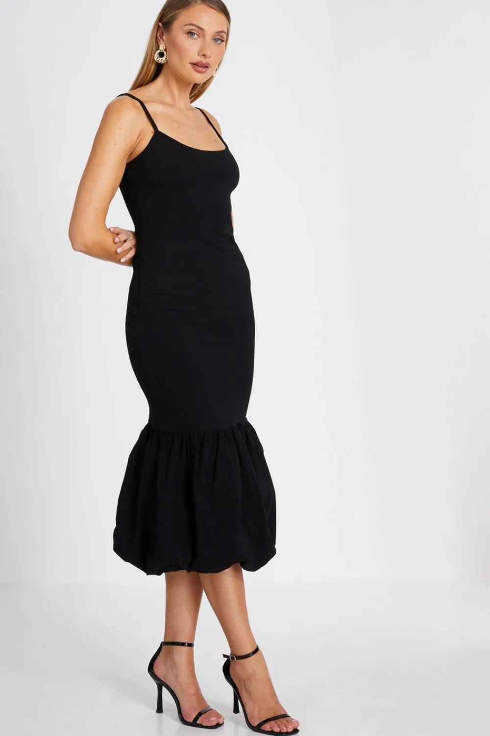 Quiz Christening Guest|Wedding Guest Dresses>Puff Ball Midi Dress