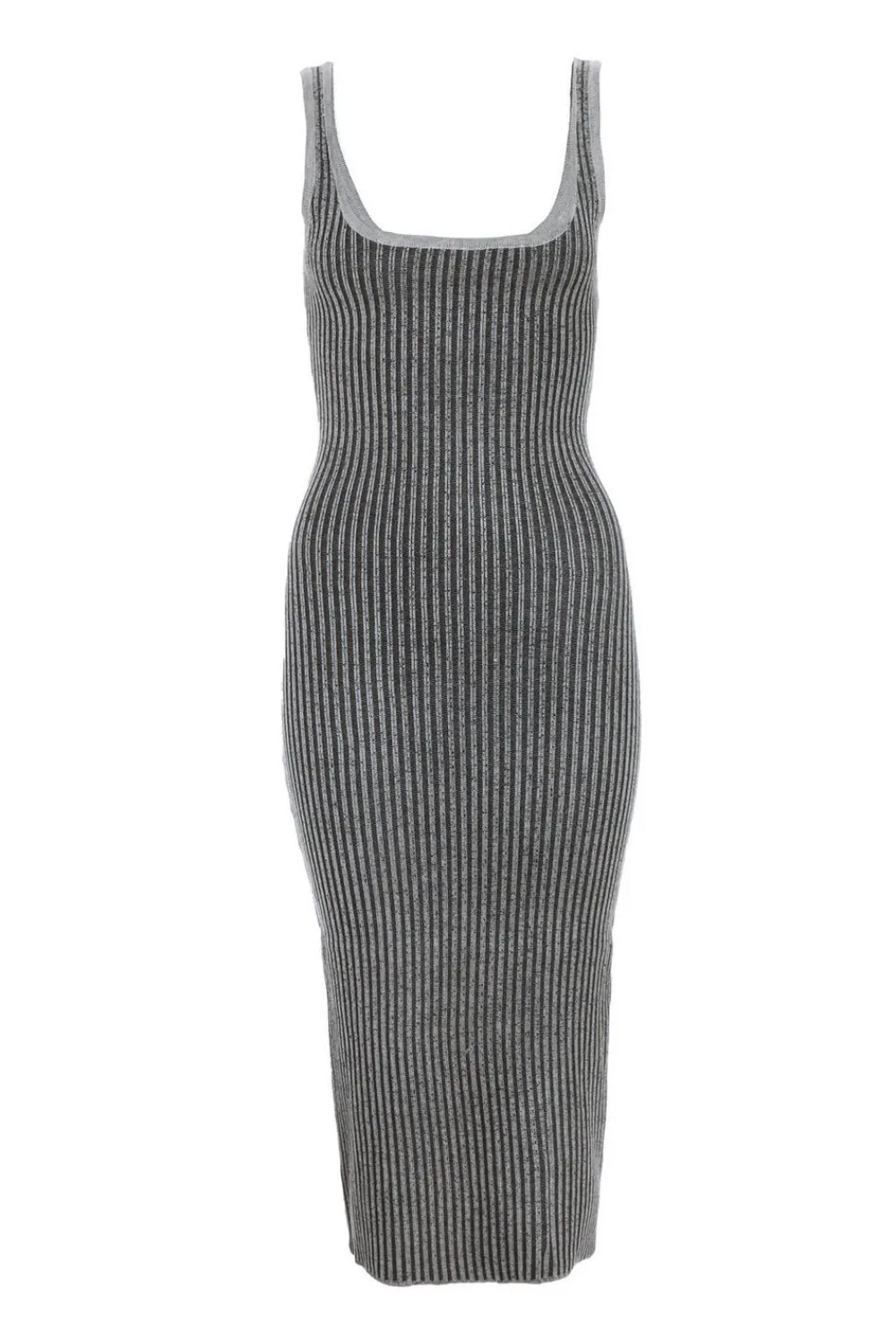 Quiz Midi Dresses|Day Dresses>Black Ribbed Midi Dress