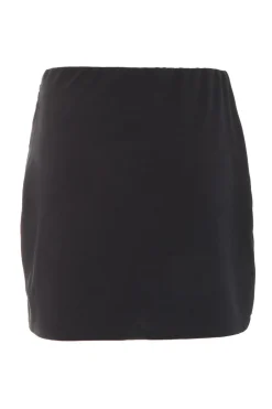 Quiz Workwear|Skirts>Black Ruched Wrap Mini Skirt