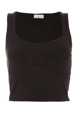 Quiz Summer Tops|Day Tops>Scoop Neck Crop Top