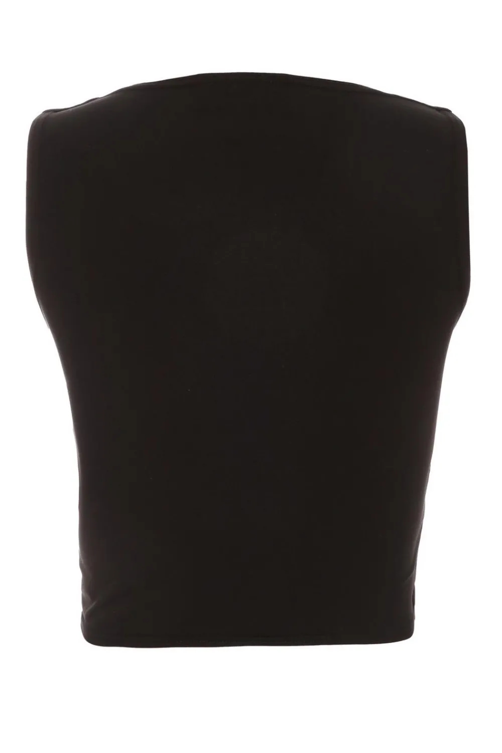 Quiz Summer Tops|Day Tops>Scoop Neck Crop Top