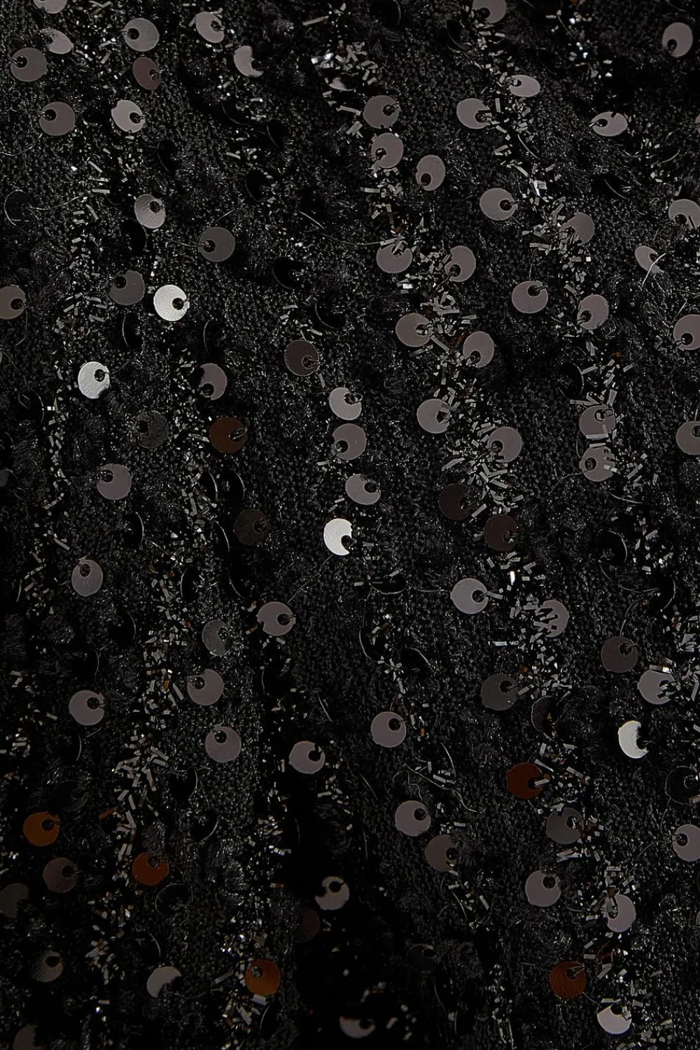 Quiz Christening Guest|Jackets & Coats>Black Sequin Boucle Cropped Jacket