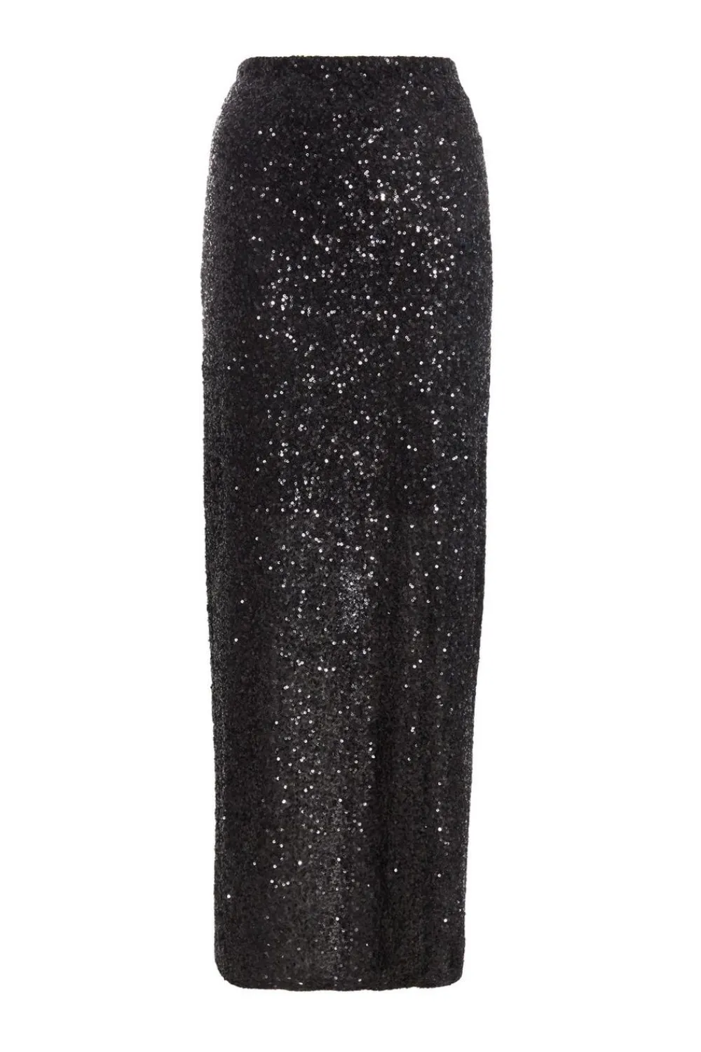 Quiz Skirts|Playsuits>Black Sequin Maxi Skirt