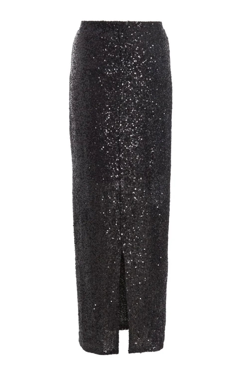 Quiz Skirts|Playsuits>Black Sequin Maxi Skirt