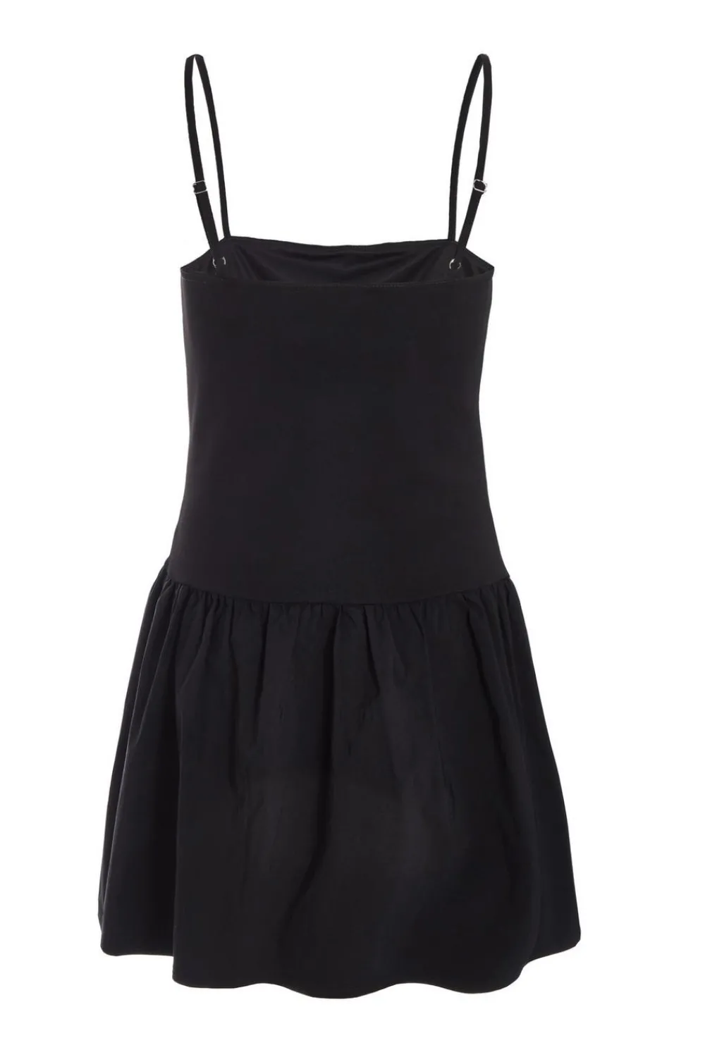 Quiz Workwear|Schoolwear>Black Strappy Puff Ball Skater Dress