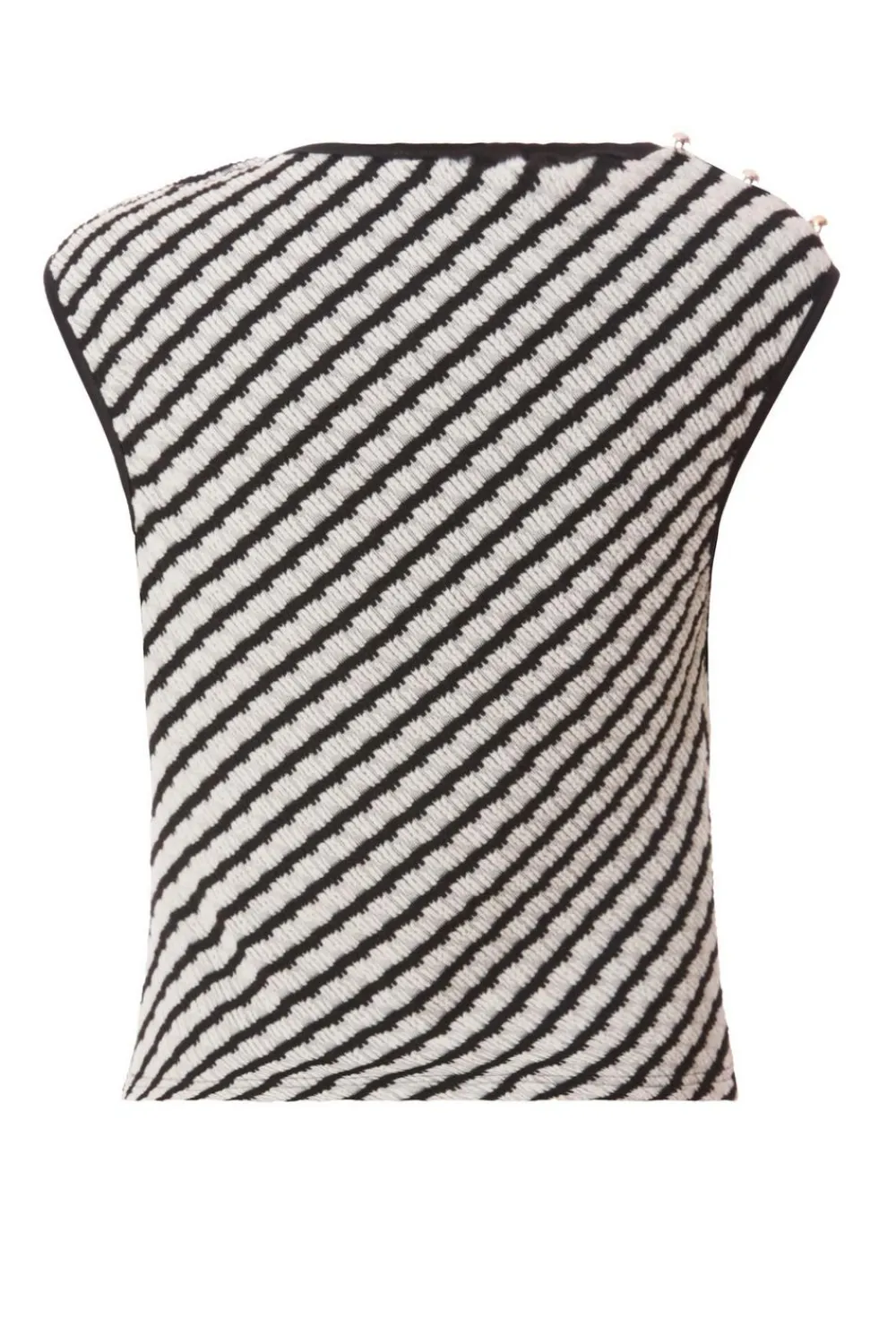 Quiz Going Out Tops|Workwear>Black Striped Cowl Neck Top