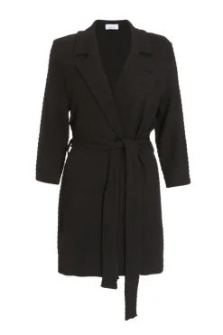 Quiz Workwear|Jackets & Coats>Black Tie Front Blazer