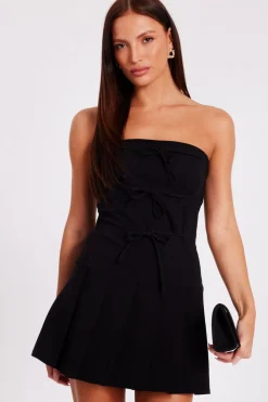 Quiz Going Out|Dresses>Tie Front Mini Dress