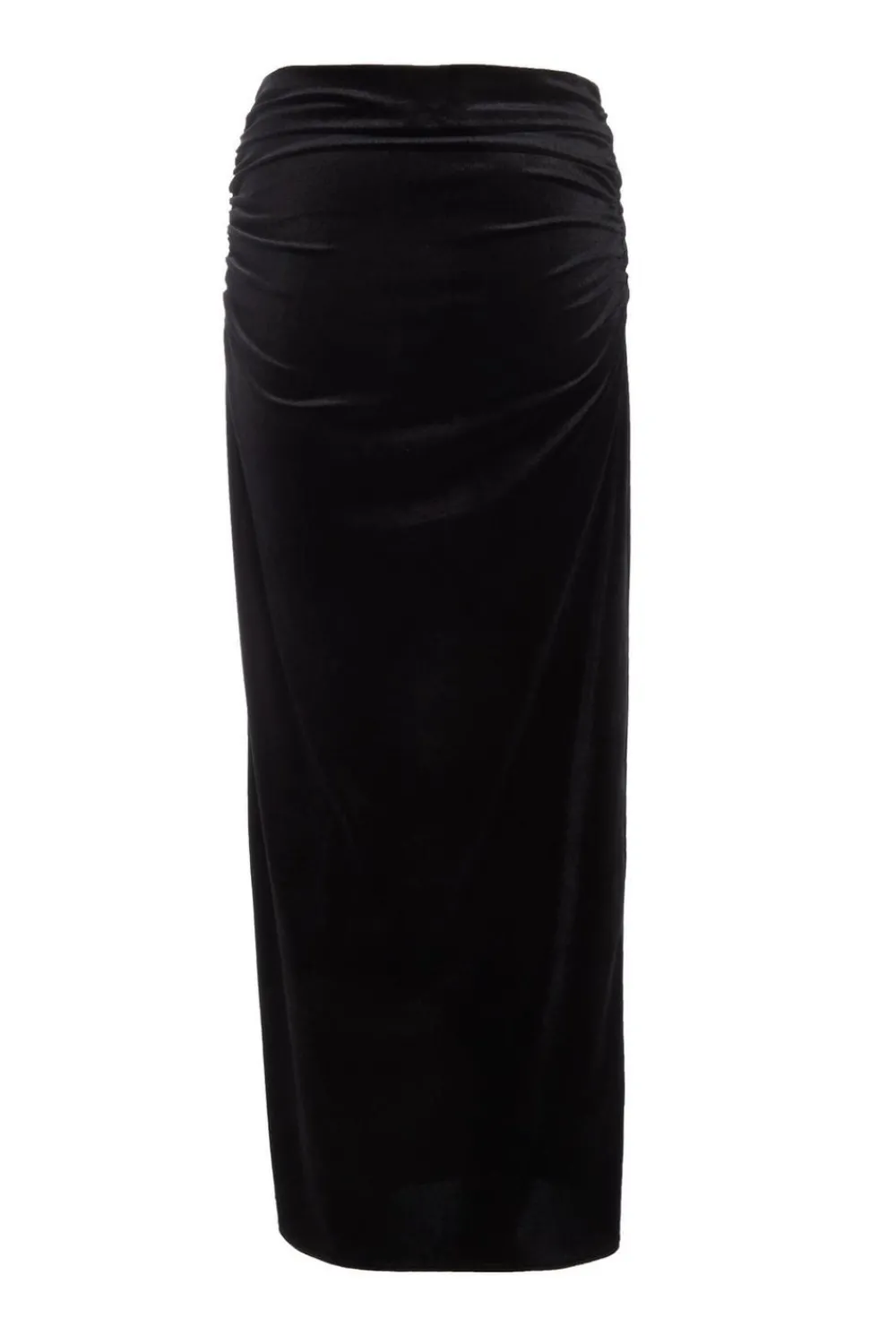Quiz Prom & Ball|Co-Ords>Black Velvet Maxi Skirt