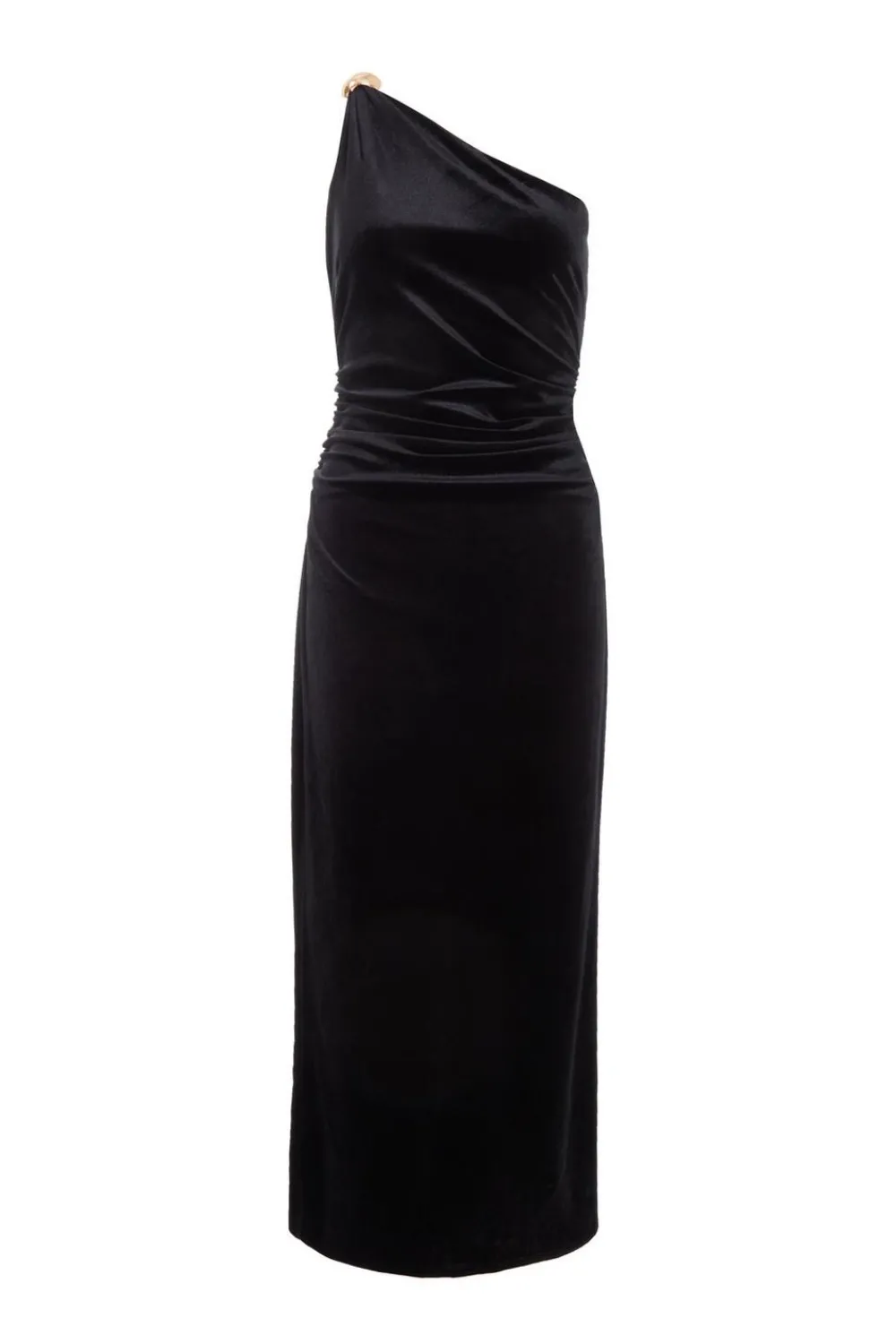 Quiz Evening Dresses|Occasion Dresses>Velvet One Shoulder Midaxi Dress