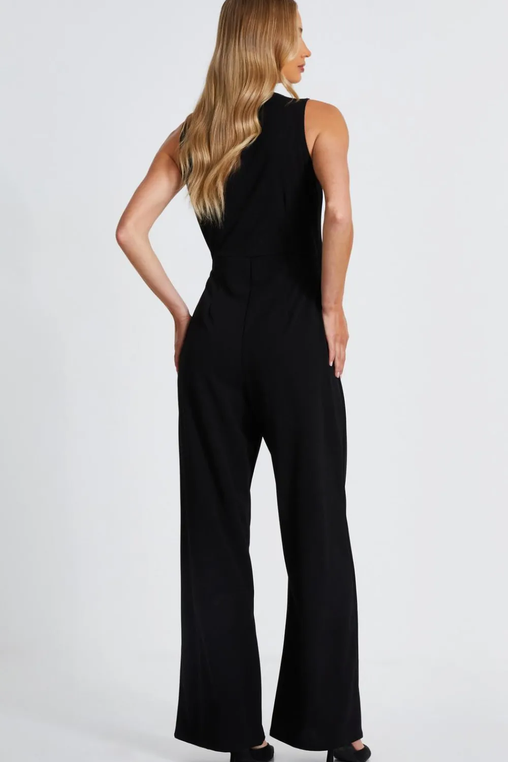 Quiz Going Out Jumpsuits|Black Jumpsuits>Waistcoat Jumpsuit