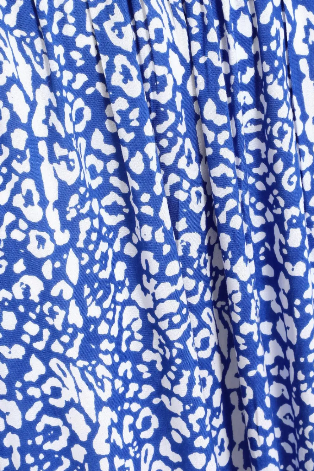 Quiz Holiday|Summer Dresses>Blue Animal Print Bardot Midi Dress