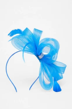 Quiz Wedding Accessories|Hair Accessories>Bow Diamante Headband Fascinator