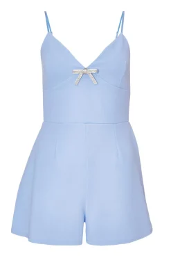 Quiz Playsuits|Summer Clothes>Bow Front Playsuit