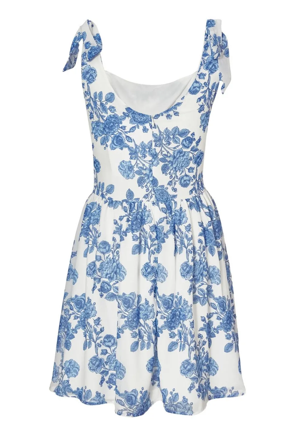 Quiz Day At The Races|Christening Guest>Blue Chiffon Floral Mini Dress