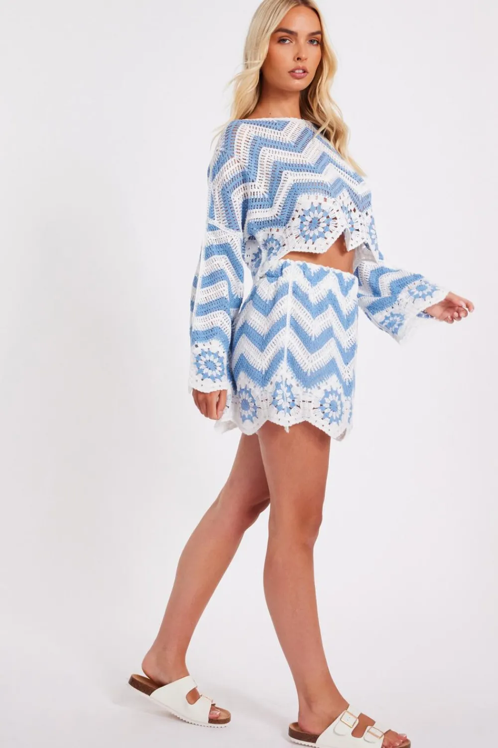 Quiz Summer Clothes|Shorts>Crochet Scalloped Shorts