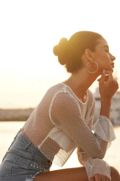 Quiz Summer Clothes|Shorts>Blue Denim Embellished Shorts