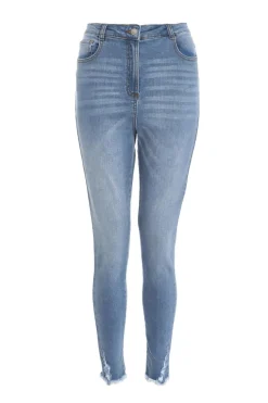 Quiz Jeans|Casual Clothing>Blue Denim  Ripped Jeans