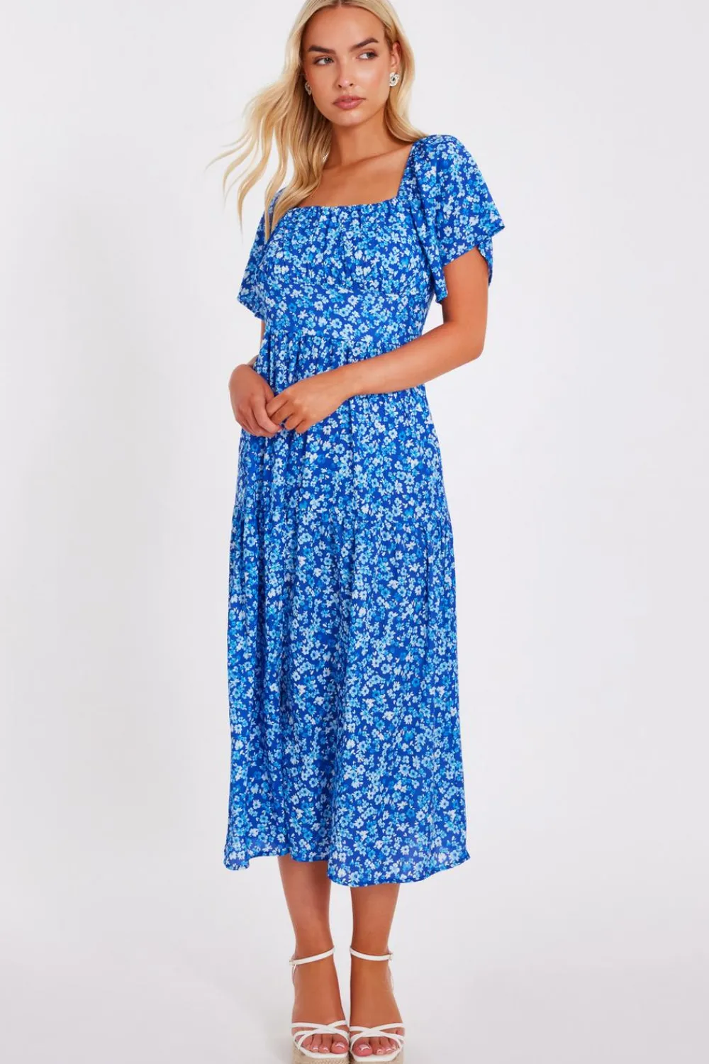 Quiz Summer Clothes|Holiday>Floral Print Midi Dress
