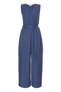 Quiz Summer Clothes|Summer Jumpsuits>Linen Striped Jumpsuit