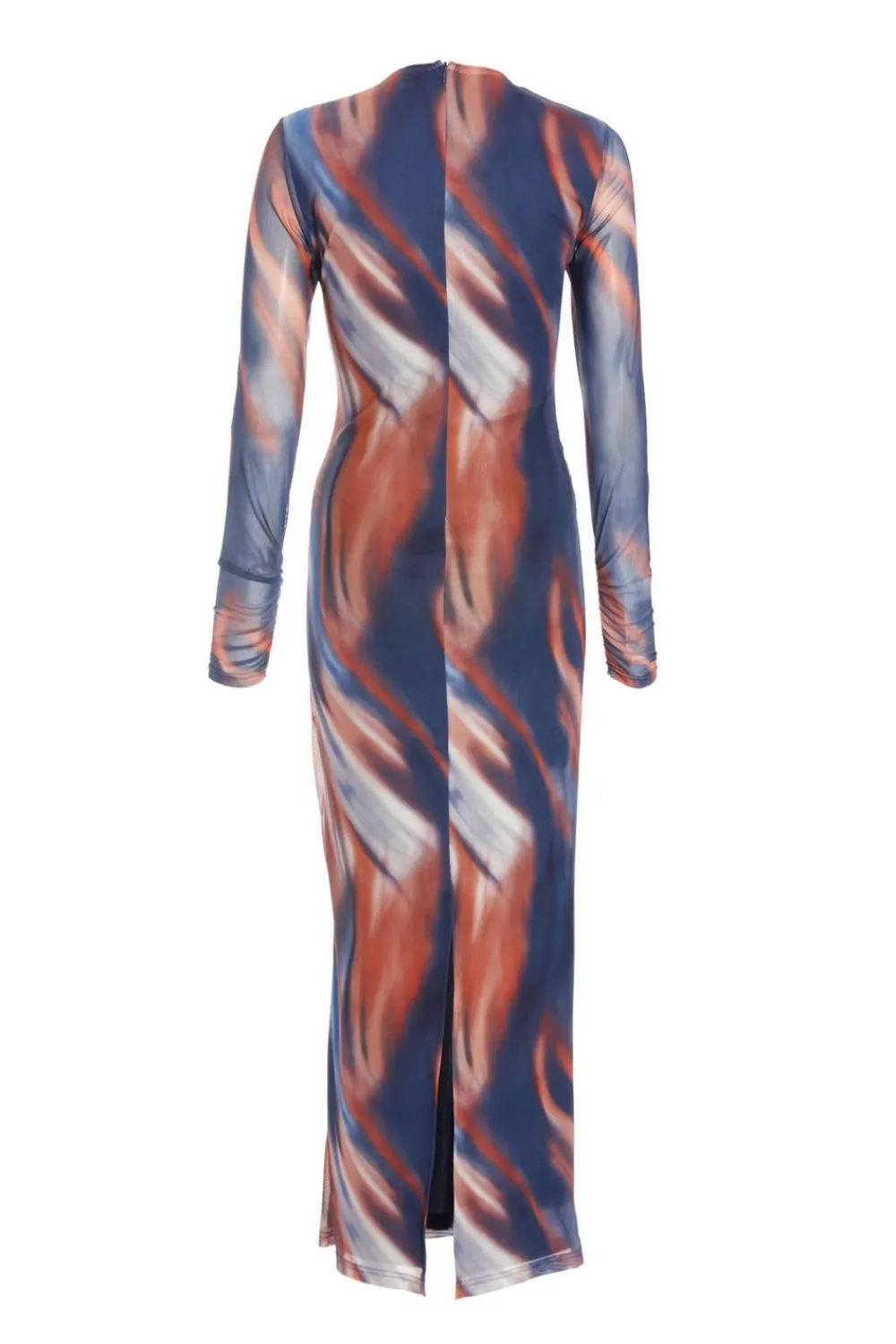 Quiz Maxi Dresses|Going Out Dresses>Blue Marble Print Mesh Midaxi Dress