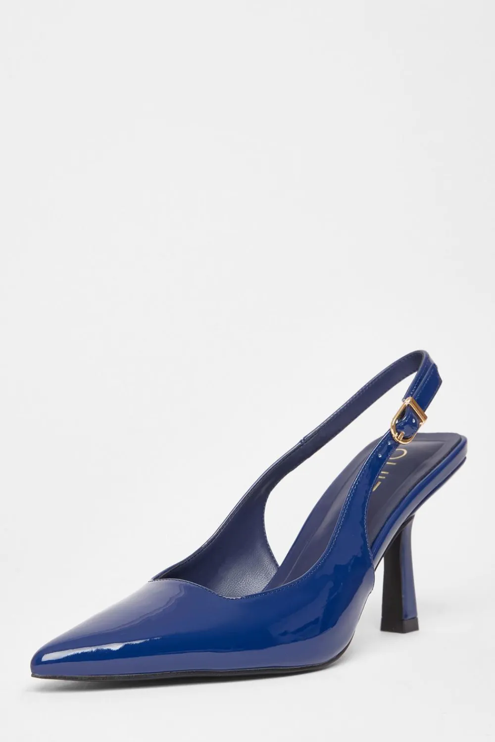 Quiz Occasion Shoes|Heels>Patent Sling Back Court Heels
