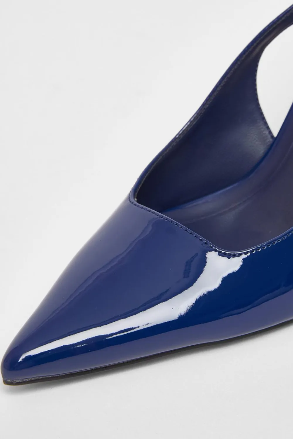 Quiz Occasion Shoes|Heels>Patent Sling Back Court Heels