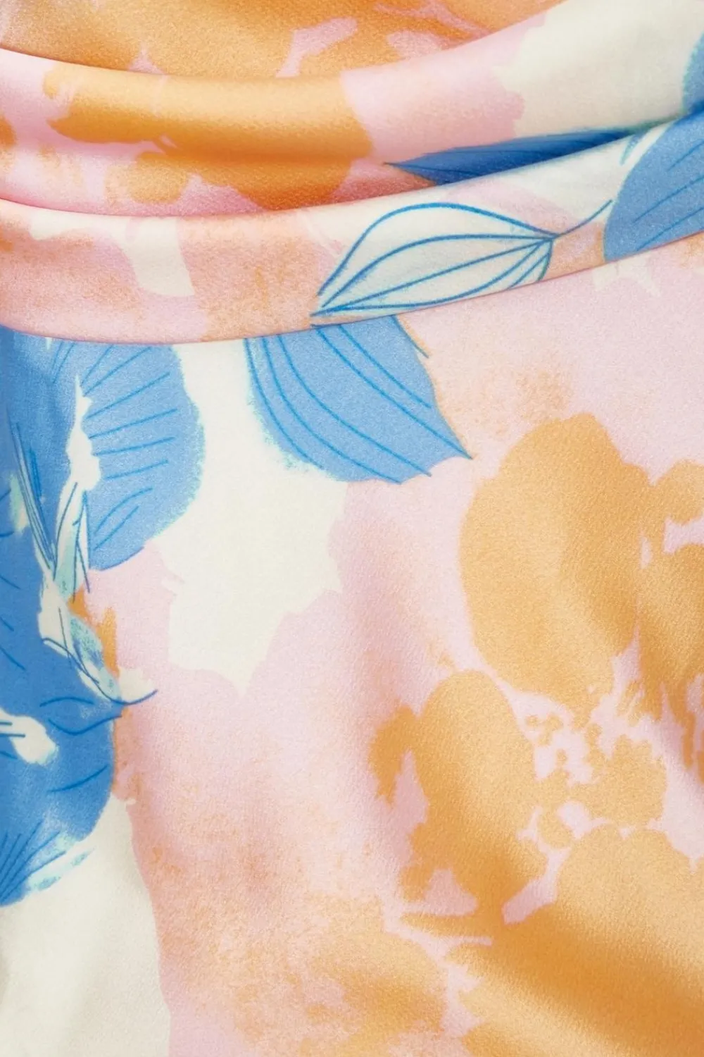 Quiz Day At The Races|Summer Clothes>Blue Satin Floral Midaxi Dress