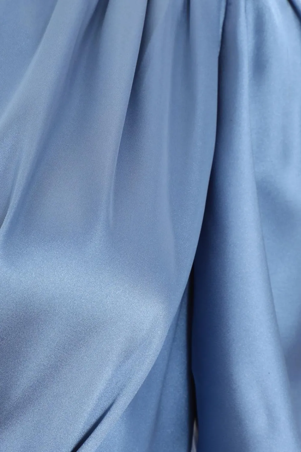 Quiz Wrap Dresses|Wedding Guest Dresses>Blue Satin Wrap Ruched Midi Dress