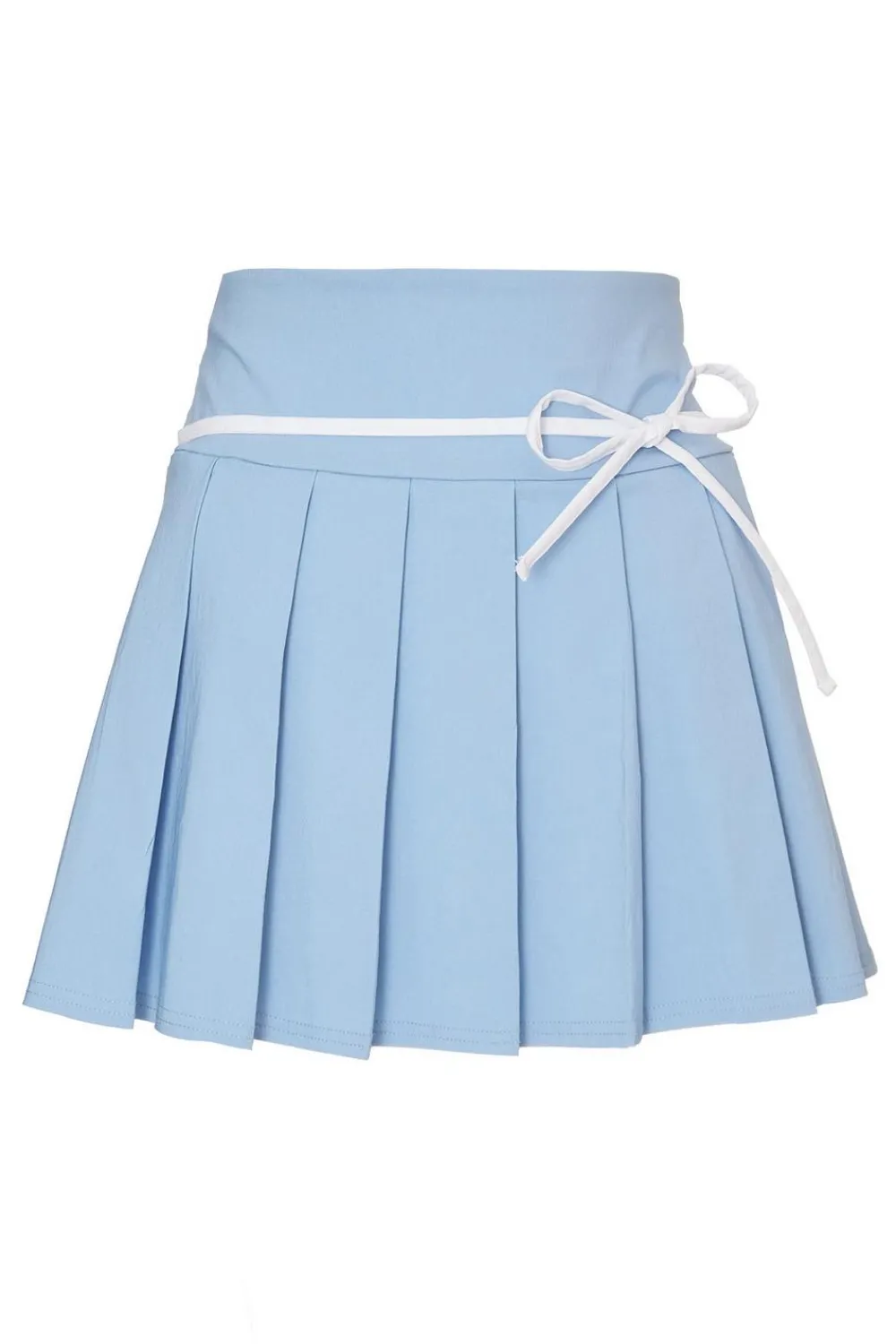 Quiz Summer Clothes|Skirts>Blue Tie Detail Skirt